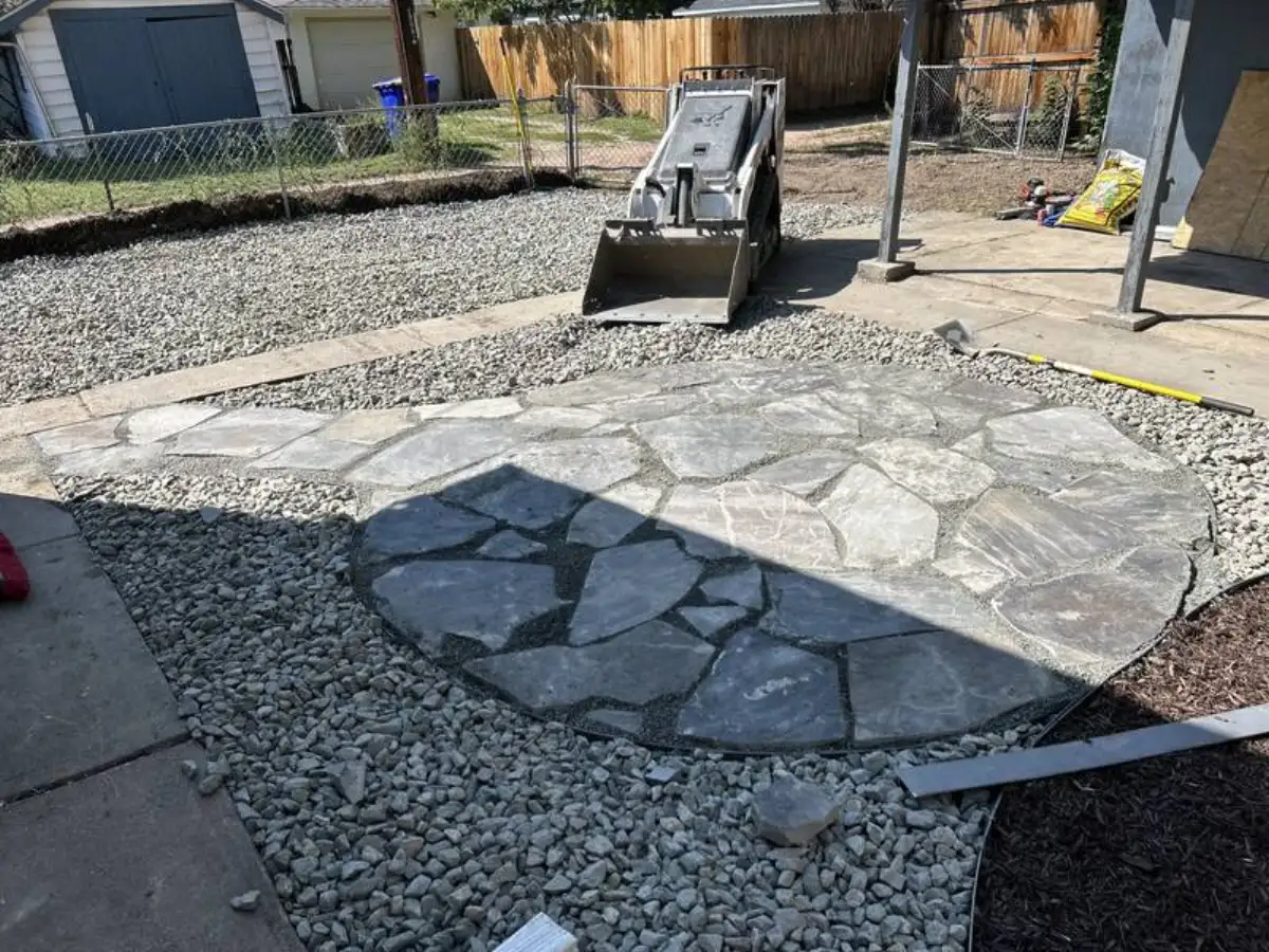 Grade support wall detail for Cedar Ridge Outdoor Living